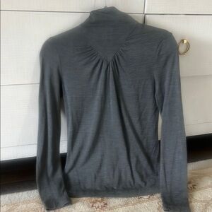Tory Burch Gray Long Sleeve Top